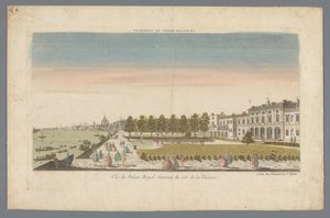 View of Somerset House from the Bank of the Thames with London in the Background by Daumont