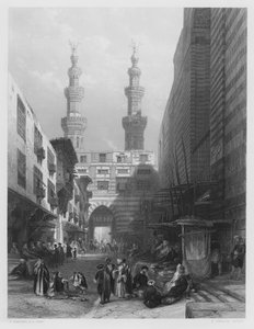 Gate of the Metwaleys, Cairo (from the picture in the Royal Collection)