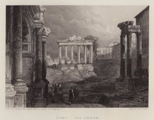 Rome, the Forum by David (after) Roberts