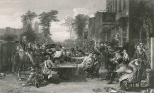 Chelsea pensioners reading the gazette of the Battle of Waterloo by David (after) Wilkie
