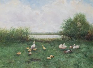 Ducks and Ducklings by David Adolph Constant Artz