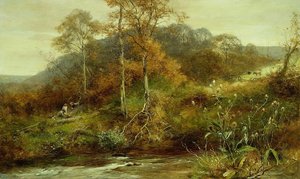 Autumn River Scene, The Brook