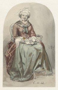 Seated Old Lady by David Bles