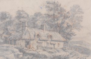 Cottage in Herefordshire by David Cox