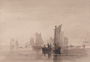 Fishing off Hastings by David Cox