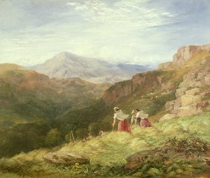 Haymaking, Snowdon, 1847