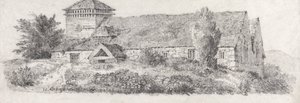 Llanfair Church, North Wales for A Treatise on Landscape Painting and Effect in Water Colours by David Cox