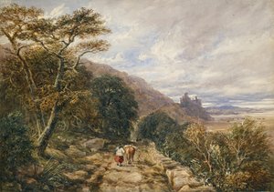 Country Track leading to Harlech Castle, 1842