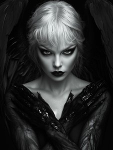 Dark Angel Portrait by David Drake