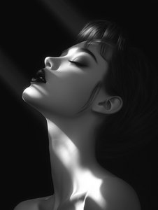 Elegant Woman Profile by David Drake