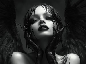 Mysterious Dark Angel by David Drake