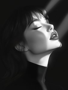 Shadowed Beauty Portrait by David Drake