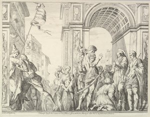 Saint James Cures a Blind Man, from The Story of Saints James and Christopher in the Erem, 1776 by David Giovanni