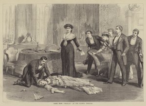 Scene from Delilah at the Olympic Theatre by David Henry Friston