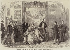 Scene from New Men and Old Acres, at the Haymarket Theatre by David Henry Friston