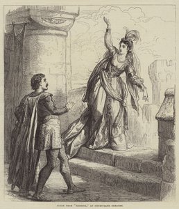 Scene from Rebecca, at Drury-Lane Theatre by David Henry Friston