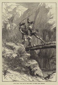 Scene from The Lady of the Lake, at Drury Lane Theatre by David Henry Friston