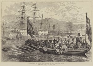 State Barge of the King of Greece conveying the Royal Party to the Serapis