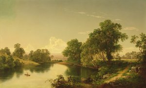 On the Esopus Creek, Ulster County, NY by David Johnson