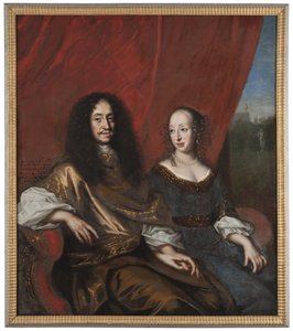 Gustav Adolf, 1633-1695, Duke of Mecklenburg-Güstrow. Magdalena Sibylla, 1631-1719, of Holstein by David Klöcker Ehrenstrahl