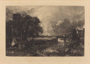River Stour by David Lucas after John Constable