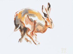 Hare (Running), 2022 by David Mayer