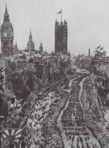 London: The Cenotaph by David Muirhead (after) Bone