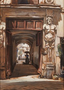 An Old Palace, Rome by David Muirhead Bone