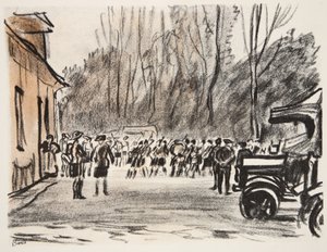 Scottish Pipers, illustration from 