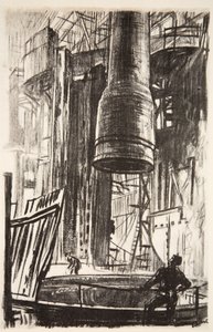 The Gun Pit: A Gun Jacket Entering the Oil Tank, Illustration from 