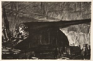The Night Shift Working on a Big Gun, illustration from 