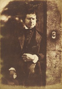 David Octavius Hill at the gate of Rock House, Edinburgh