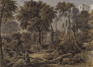 Dunfermline Abbey by David Octavius Hill and Robert Adamson