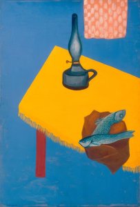Still Life with Lamp and Herrings
