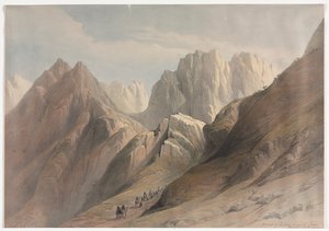 Ascent of the Lower Range of Sinai by David Roberts