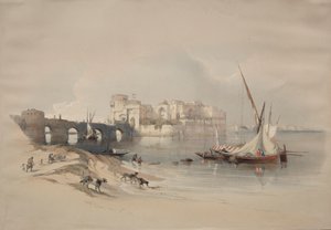 Citadel of Sidon, 1839 by David Roberts