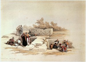 Fountain at Canaa, Jesreel Valley by David Roberts