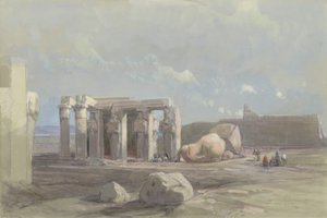 Fragments of a Colossal Statue at the Memnonium, Thebes