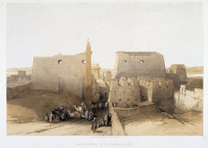 Grand Entrance to the Temple of Luxor in 