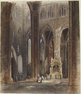 Interior of Amiens Cathedral by David Roberts
