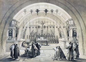 Interior of Church of Holy Sepulchre, Jerusalem