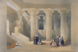 Interior of the Temple at Esna, Upper Egypt, from 