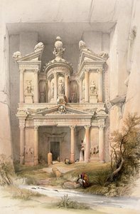 Petra, March 7th 1839, Plate 92 from Volume III of 