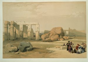 Remains of the Great Colossus of Thebes by David Roberts