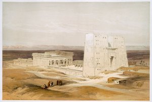 Temple of Edfu, ancient Apollinopolis, Upper Egypt, 19th century