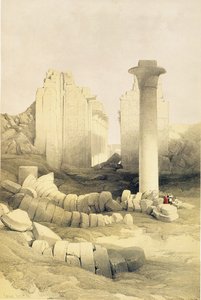 The Dromos or Central Hall of the Great Temple of Amun, Karnak, from Egypt and Nubia, Vol.2