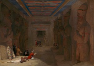 The Hypostyle Hall of the Great Temple at Abu Simbel, Egypt