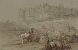 The Royal Palace, Madrid, 1832 by David Roberts