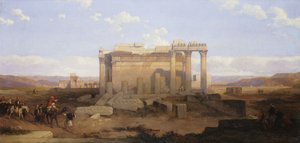 The Ruins of the Smaller Temple at Baalbeck by David Roberts