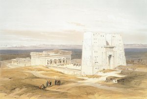 The Temple of Edfu, engraving by David Roberts